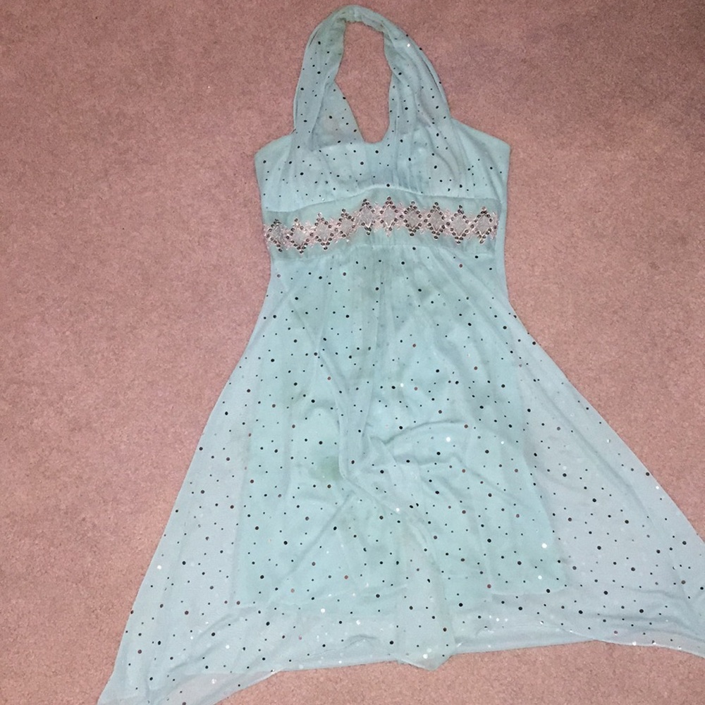 Sky blue homecoming dress